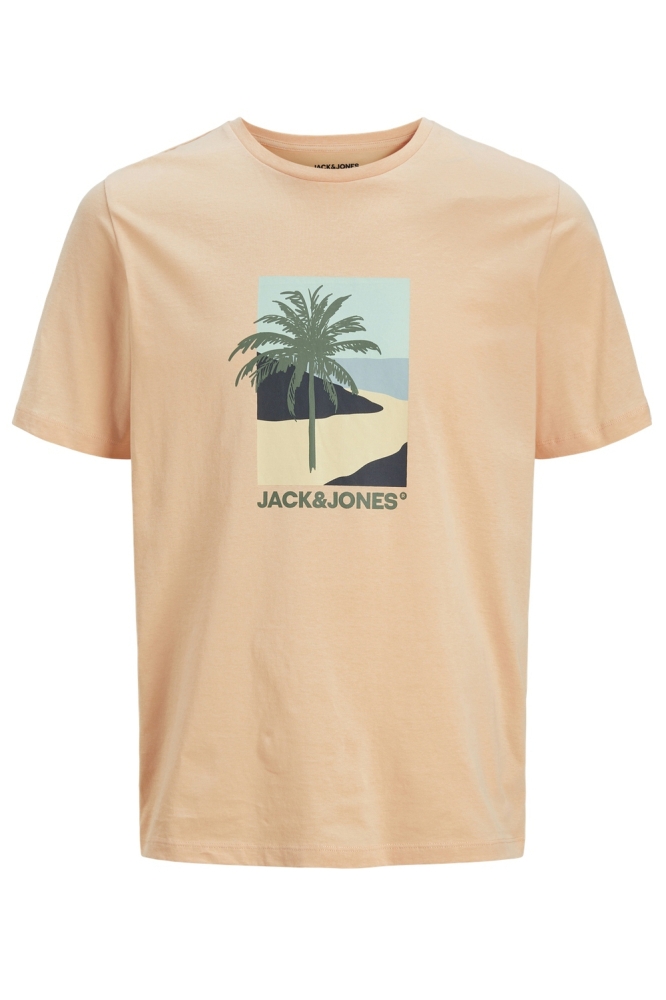 JJBARBADOS TEE SS CREW NECK 12269416 PEACH PARFAIT